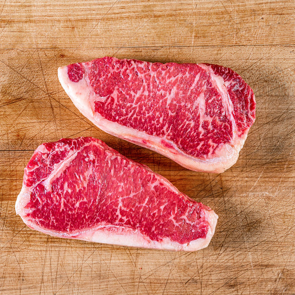 USDA Choice New York Strip - Texas Angus Bone-In Steak